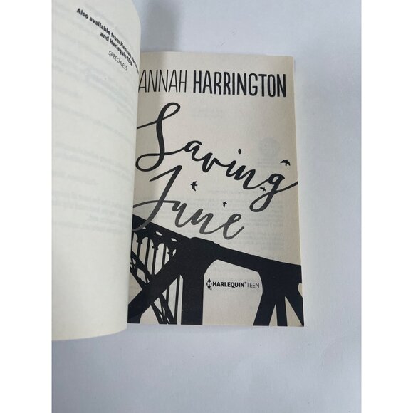 Saving June by Hannah Harrington YA Teen Paperback Contemporary Romance - Picture 3 of 4